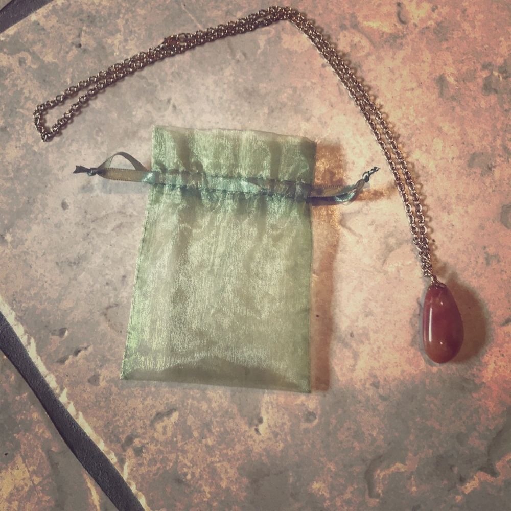 NWOT Brown Stone Necklace